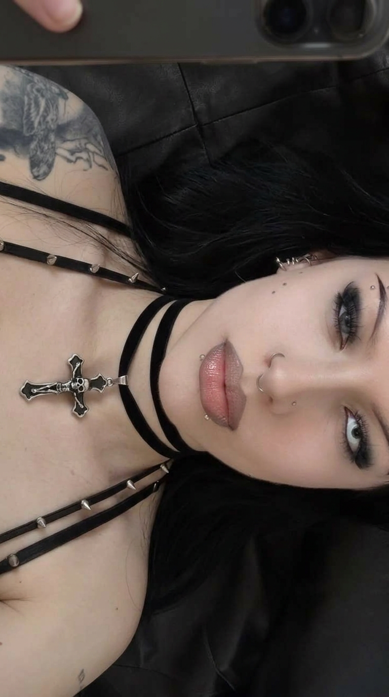 Customer wearing FNTSY jewelry