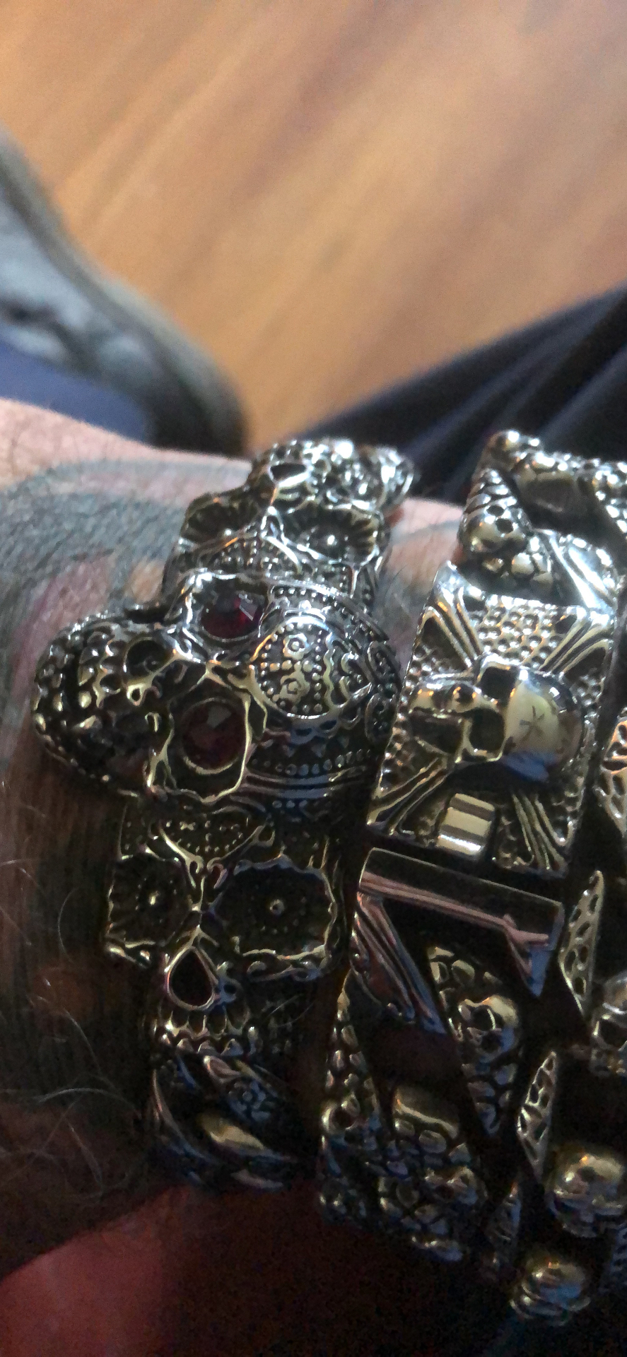 Customer wearing FNTSY jewelry