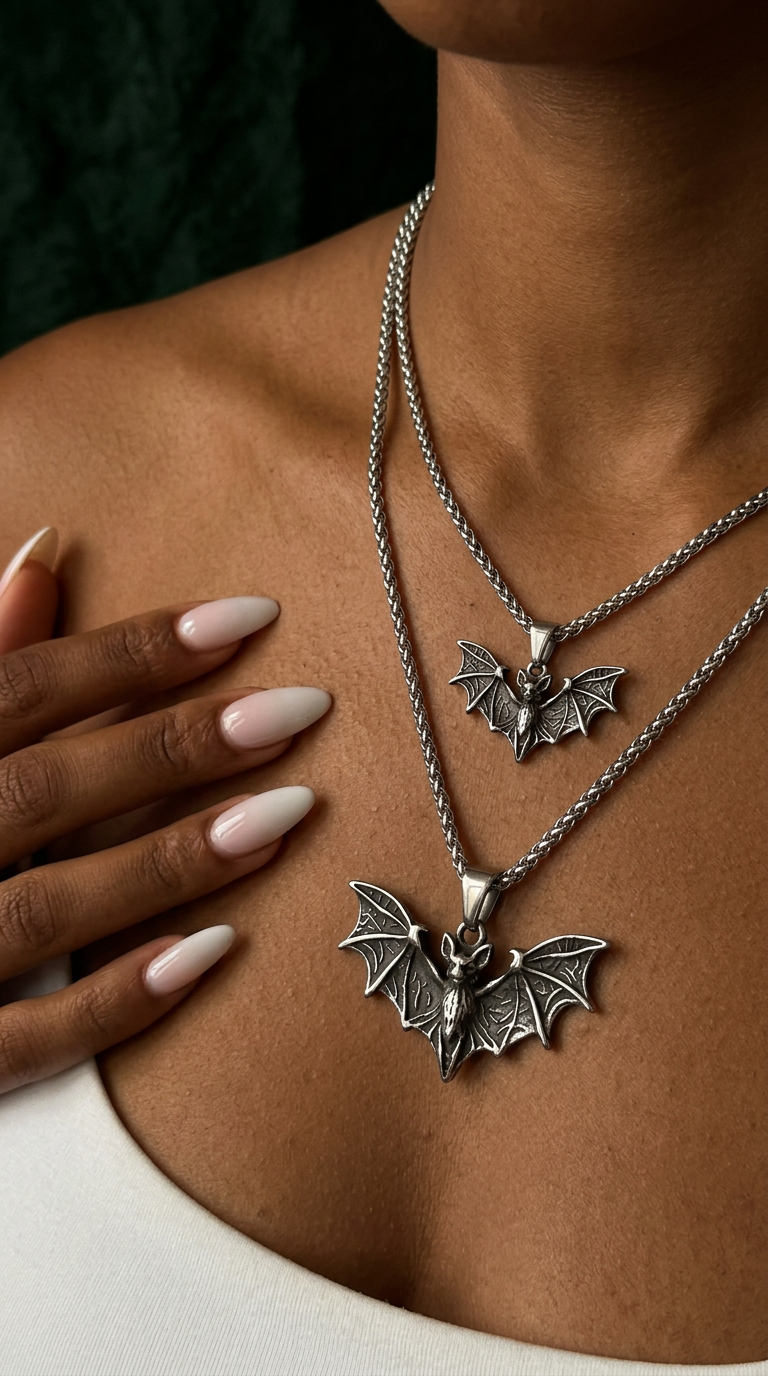 Customer wearing FNTSY jewelry