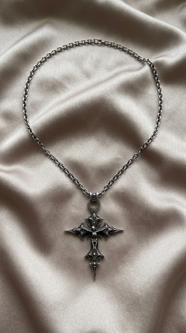 Customer wearing FNTSY jewelry